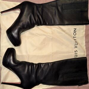 Christian Louboutin Black Heeled Boots